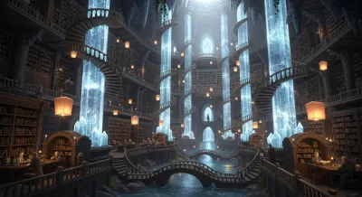 Enchanted Crystal Library