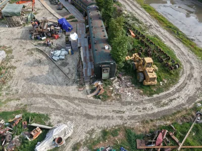 Train junkyard