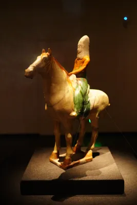 Tang Tri-color Equestrian Figurine