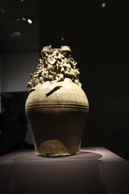 Ancient Celadon Stacked Jar