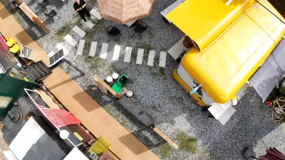 Outdoor Food Truck Leisure Area