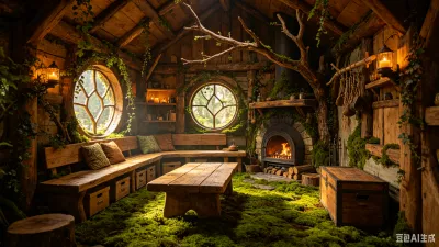 Forest Cabin Living Room