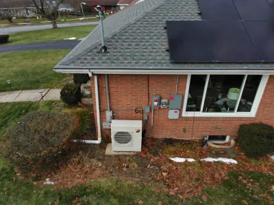 Brick House with Solar Panels