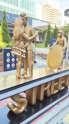 Golden Film Theme Street Sculptures