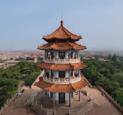 公园中式观景塔