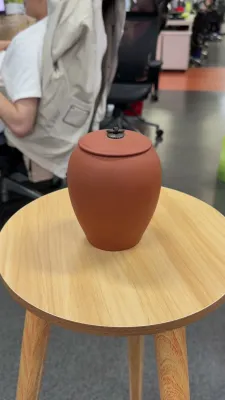 Purple Clay Tea Caddy
