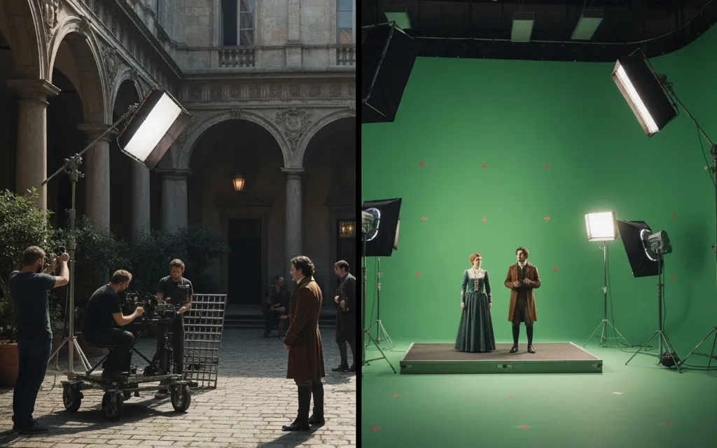 Hybrid Virtual Production Illustration