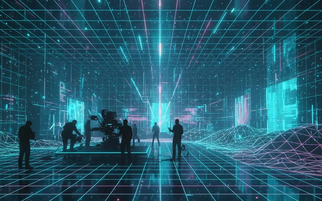AI-Assisted Short Film Production Illustration
