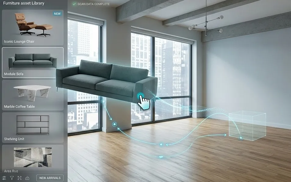 Virtual Design Visualization Illustration