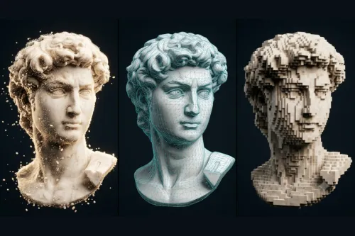 3D Gaussian Splatting, Meshes, and Voxels: What's the Difference