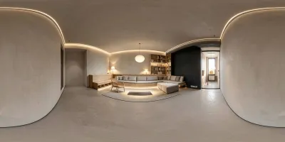 Wabi-Sabi Minimalist Living Room