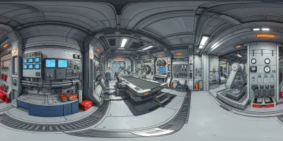 Sci-Fi Spaceship Repair Bay