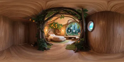 Magical Tree Hollow Bedroom