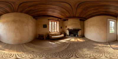 Wabi-Sabi Rustic Living Room