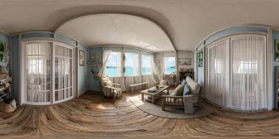 Coastal Vacation Living Room