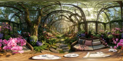 Vintage Forest Greenhouse