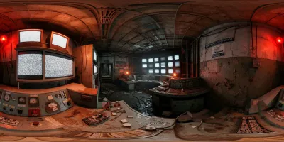 Abandoned Industrial Control Room